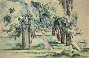 Paul Cezanne Avenue of Chestnut Trees at Jas de Bouffan oil painting artist